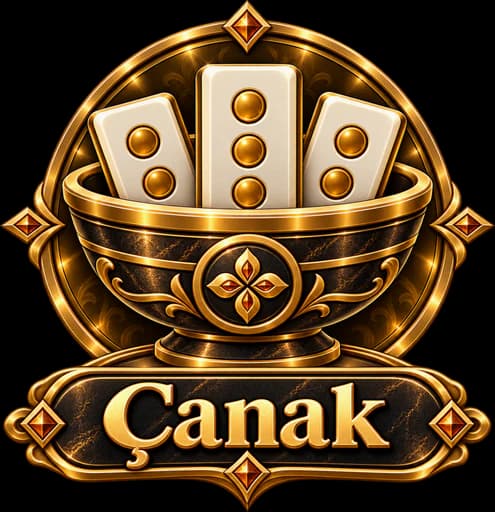 Çanak mode emblem with a golden bowl and ivory tiles